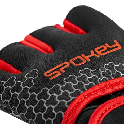Spokey LAVA černo-červené neoprenové fitness rukavice