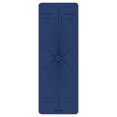 Spokey Mandala tmavě modrá podložka na cvičení 183 x 61 x 0,4 cm