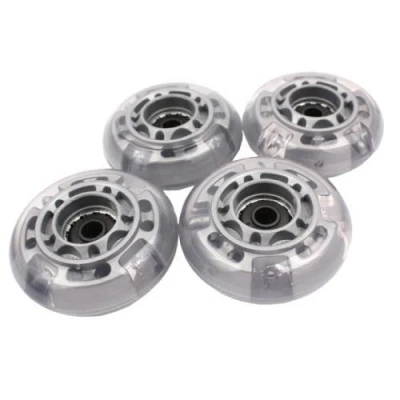 Spokey Lax šedá 64 mm 82A náhradní kolečka na kolečkové brusle