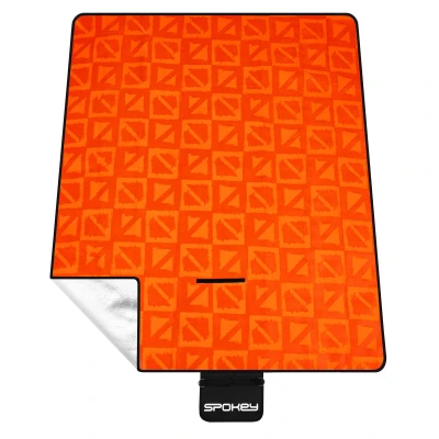 Spokey PICNIC APRICOTE oranžová 150 x 180 cm pikniková deka