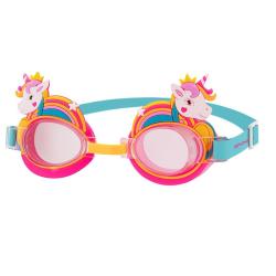 Spokey PLAYA Detské plavecké okuliare s nastaviteľným nosníkom, jednorožec