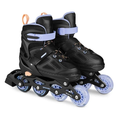 Spokey QUATTRO Brusle 4v1, černo-fialové