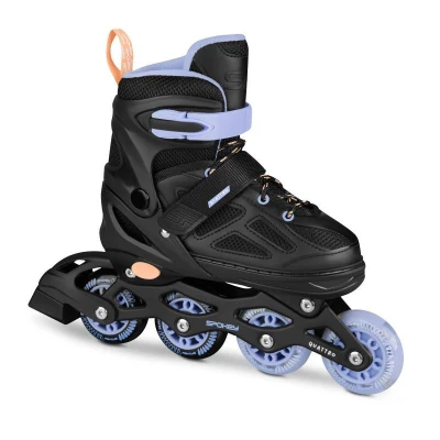 Spokey QUATTRO Brusle 4v1, černo-fialové POUZE EU 30-33 (VÝPRODEJ)