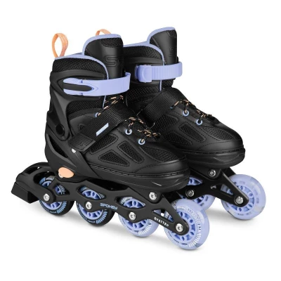Spokey QUATTRO Brusle 4v1, černo-fialové POUZE EU 30-33 (VÝPRODEJ)