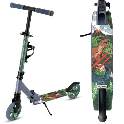 Spokey RIZZ Koloběžka, kolečka 145 mm, zelená