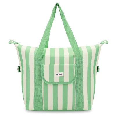 Spokey SAN REMO Termotaška, 28 l, zelené pruhy