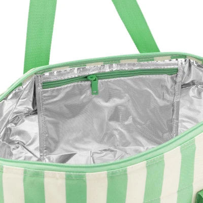 Spokey SAN REMO Termotaška, 28 l, zelené pruhy