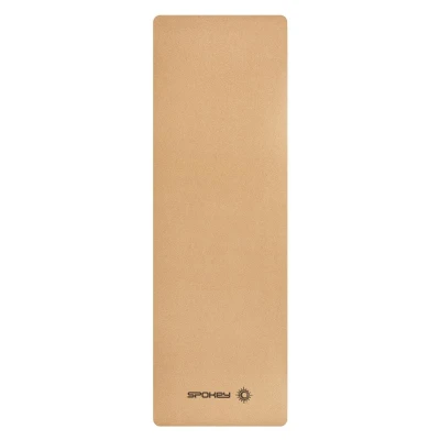 Spokey SAVASANA Korková jóga podložka, 183 x 61 x 0,4 cm, hnědá