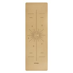 Spokey SAVASANA LUNA Korková jóga podložka, 183 x 61 x 0,4 cm
