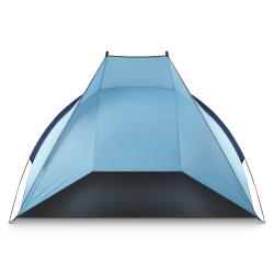 Spokey SEASHELL Plážový stan, 200 x 120 x 120 cm, modrý