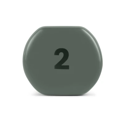 Spokey SHAPE khaki sada vinylových činek 2 kg