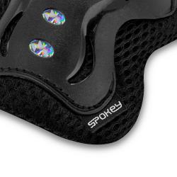 Spokey SHIELD 3-dielna sada detských chráničov, čierne