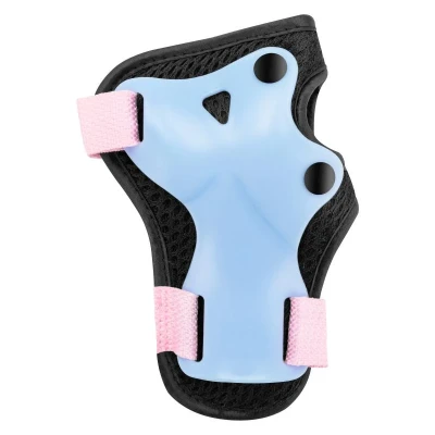 Spokey SHIELD 3dílná sada dětských chráničů, modro-růžové POUZE M (VÝPRODEJ)