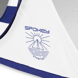 Spokey STRATUS Samorozkládací plážový stan, UV 40, 190 x 120 x 90 cm, modré pruhy (VÝPRODEJ)