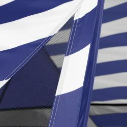 Spokey STRATUS Samorozkládací plážový stan, UV 40, 190 x 120 x 90 cm, modré pruhy (VÝPRODEJ)