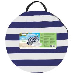 Spokey STRATUS Samorozkládací plážový stan, UV 40, 190 x 120 x 90 cm, modré pruhy (VÝPRODEJ)