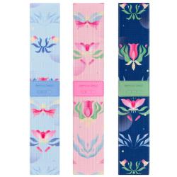 Spokey THE BLOOM BAND SET Sada 3 posilovacích textilních gum + obal Spokey THE BLOOM BAND SET Sada 3 posilovacích textilních gum + obal