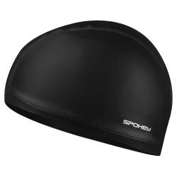 Spokey TORPEDO Textilná plavecká čiapka potiahnutá PU, čierna Spokey TORPEDO Textilná plavecká čiapka potiahnutá PU, čierna