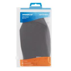 Spokey TORPEDO Textilní plavecká čepice potažená PU, černá