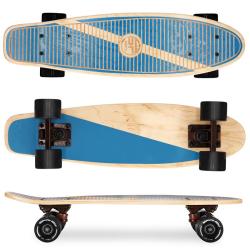 Spokey WOO-FISH Drevený pennyboard 56 x 15 cm, ABEC7, tmavomodrý Spokey WOO-FISH Drevený pennyboard 56 x 15 cm, ABEC7, tmavomodrý