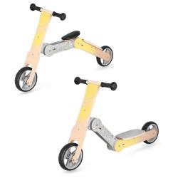 Spokey WOO-RIDE MULTI - Drevené detské odrážadlo a kolobežka v jednom, žlté Spokey WOO-RIDE MULTI - Drevené detské odrážadlo a kolobežka v jednom, žlté