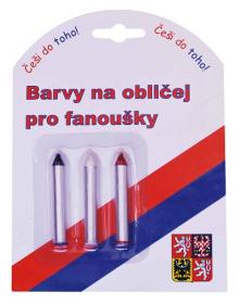 SportTeam Barvy na obličej ČR 2 tužky SportTeam Barvy na obličej ČR 2 tužky