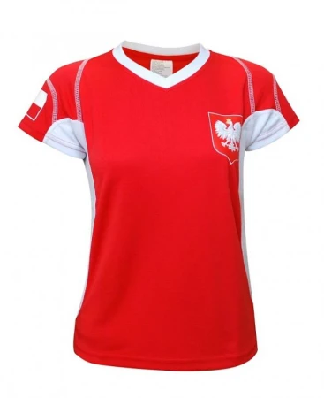 SPORTTEAM Polsko 1 červeno-bílý chlapecký fotbalový dres