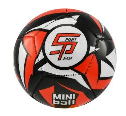 SPORTTEAM Fotbalový míč miniball S2 černo-červený SPORTTEAM Fotbalový míč miniball S2 černo-červený