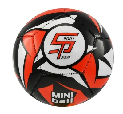 SPORTTEAM Fotbalový míč miniball S2 černo-červený
