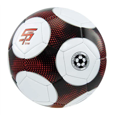 SPORTTEAM Fotbalový míč S2 vel.5 černo-červený