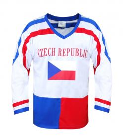 SportTeam Hokejový dres ČR 7, bílý SportTeam Hokejový dres ČR 7, bílý