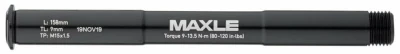 Sram Maxle Stealth 15-158 mm černá přední osa vidlice