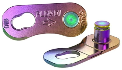 Sram spojka řetězu 12 speed, PowerLock Flattop Rainbow (1 ks na kartě)