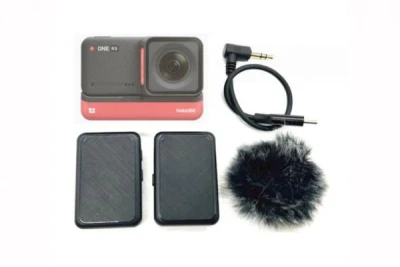STABLECAM 2v1 2,4G černý bezdrátový mikrofon pro Insta360 ONE RS, vč. baterie