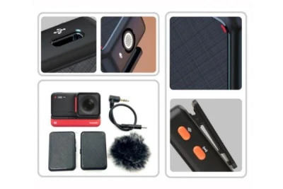 STABLECAM 2v1 2,4G černý bezdrátový mikrofon pro Insta360 ONE RS, vč. baterie
