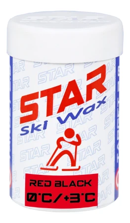 Star Ski Wax Stick red black 45g