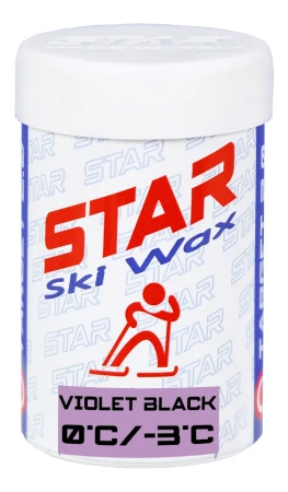 Star Ski Wax Stick violet black 45g