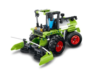 Stavebnice 2v1 kombajn/traktor 335 ks