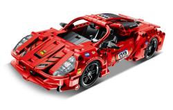 Stavebnice závodní auto na zpětné natažení 437 dílků Stavebnice závodní auto na zpětné natažení 437 dílků