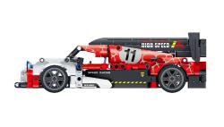 Stavebnice závodní auto na zpětné natažení 472 dílků