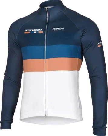Stevens Aero Equipe Modro/bílo/zlatý Dlouhý Rukáv dres Stevens Aero Equipe Modro/bílo/zlatý Dlouhý Rukáv dres