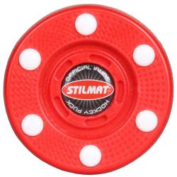 Stilmat puk na in-line hokej červená