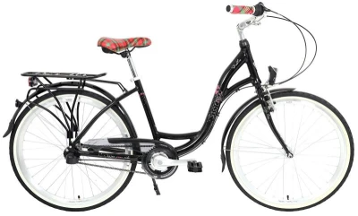 Storm Dublin Alu 26" 3sp. 17" černé / růžová mašle dámské city kolo