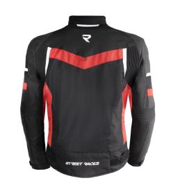 Street Racer Bunda na motorku Evans Air černo-červená + sleva 300,- na příslušenství