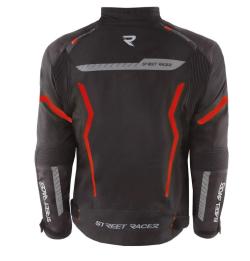 Street Racer Bunda na motorku Flex černo-červená + sleva 300,- na příslušenství
