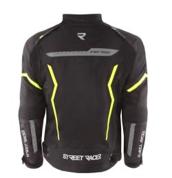 Street Racer Bunda na motorku Flex černo-fluo žlutá + sleva 300,- na příslušenství