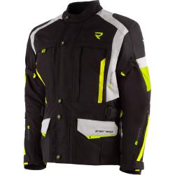 Street Racer Bunda na motorku Hilax čierno-sedo-fluo žltá + zľava 16 € na príslušenstvo Street Racer Bunda na motorku Hilax čierno-sedo-fluo žltá + zľava 16 € na príslušenstvo
