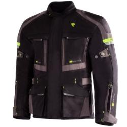 Street Racer Bunda na motorku Rocket černo-šedo-fluo žlutá + sleva 400,- na příslušenství