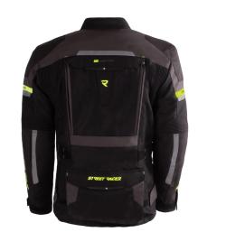 Street Racer Bunda na motorku Rocket černo-šedo-fluo žlutá + sleva 400,- na příslušenství
