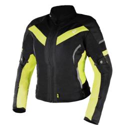 Street Racer Dámská bunda na motorku Betty II Air černo-fluo žlutá + sleva 300,- na příslušenství